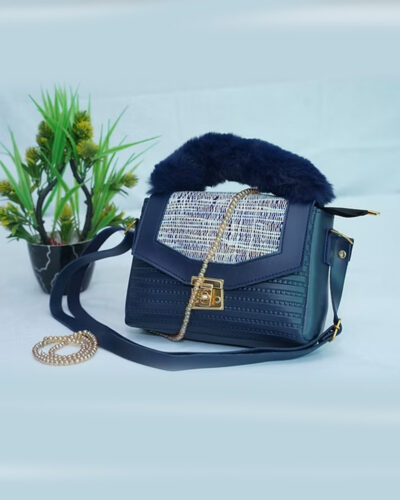 Newey Blue & Black Handbag