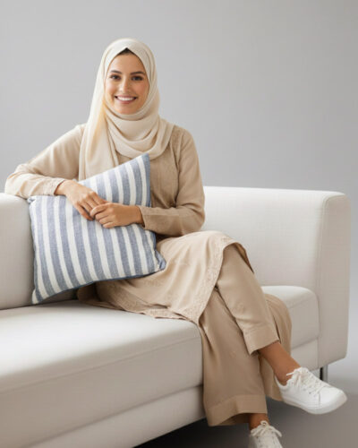 Acrylic Blue Cushions